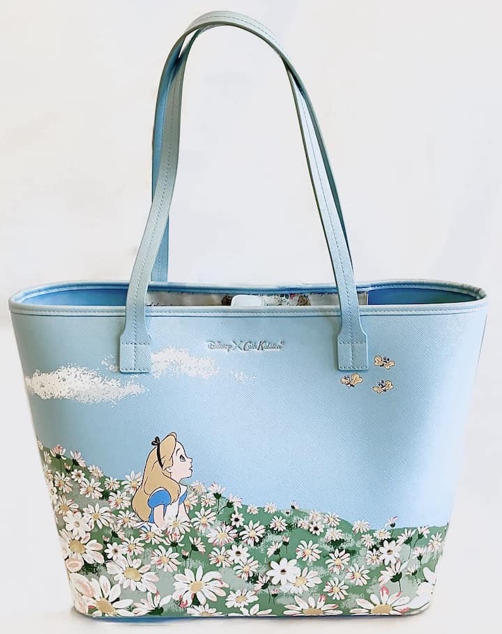 Cath Kidston Disney Alice in Wonderland Tote Bag Daisy Meadow Handbag Used Front