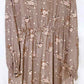 Cath Kidston Disney Bambi Dress Fawn Brown Rose Floral Shirred 14 New Without Tags Back