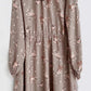 Cath Kidston Disney Bambi Dress Fawn Brown Rose Floral Shirred 18 New With Tags Front