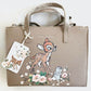 Cath Kidston Disney Bambi Grab Bag Brown Crossbody Tote Handbag New With Tags Front
