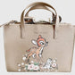Cath Kidston Disney Bambi Grab Bag Brown Crossbody Tote Handbag New Without Tags Front