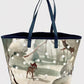 Cath Kidston Disney Bambi Velvet Tote Bag Forest Snow Spot Dot Handbag Back