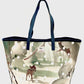 Cath Kidston Disney Bambi Velvet Tote Bag Forest Snow Spot Dot Handbag Front