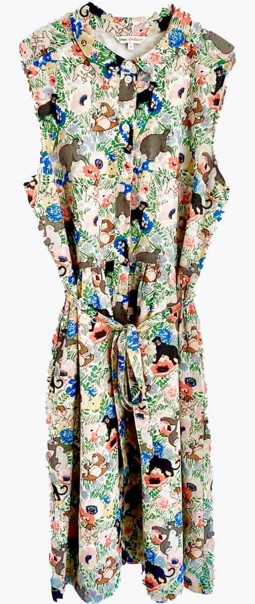 Cath Kidston The Jungle Book Shirt Dress Disney Sleeveless Summer 16 New Without Tags Front