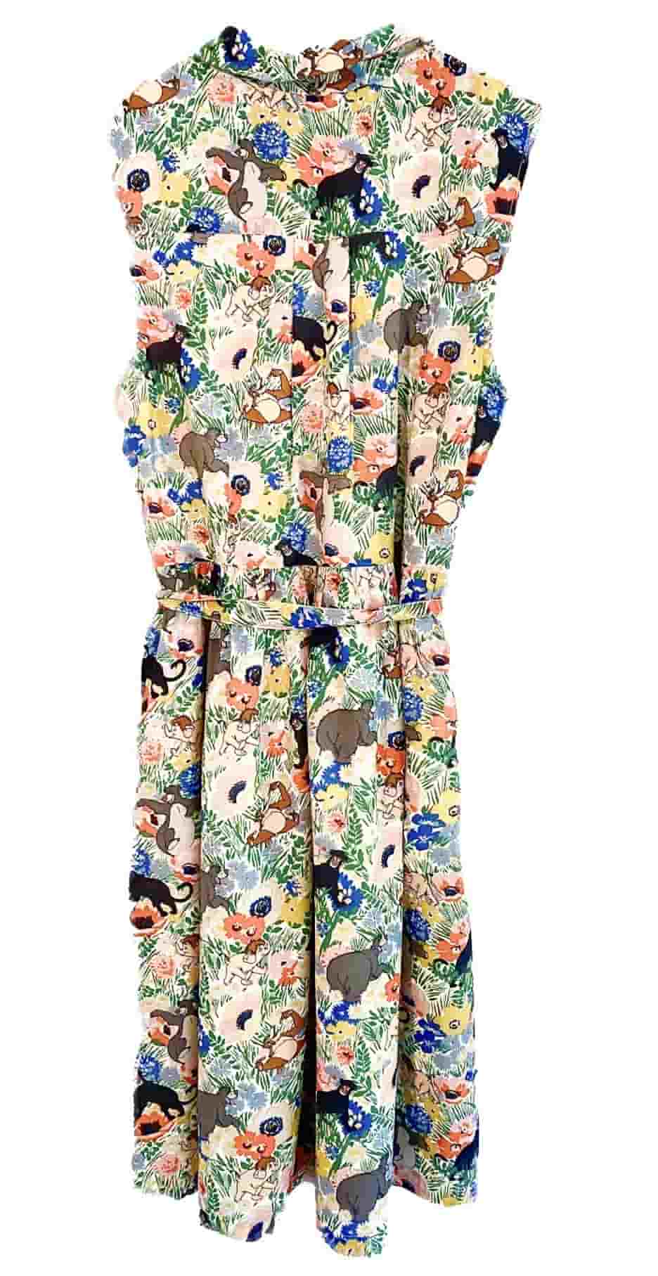 Cath Kidston The Jungle Book Shirt Dress Disney Sleeveless Summer New With Tags Back