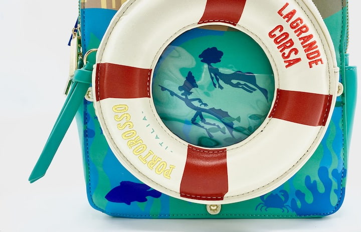 Danielle Nicole Luca Mini Backpack Disney Pixar Porto Rosso Lifesaver Bag Character Artwork