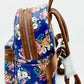 Loungefly Bambi Mini Backpack 707 Street Disney Bag Blue Floral Left Side