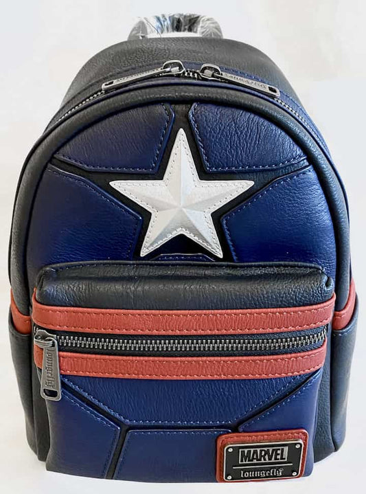 Loungefly Captain America Mini Backpack Disney Marvel The Avengers Front