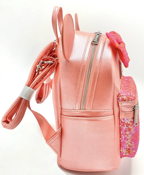 Loungefly Coral Sequin Mini Backpack Disney Mermaid Ariel Grotto Bag Right Side