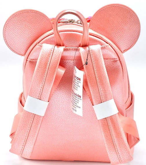 Loungefly Coral Sequin Mini Backpack Disney Mermaid Ariel Grotto Bag Straps