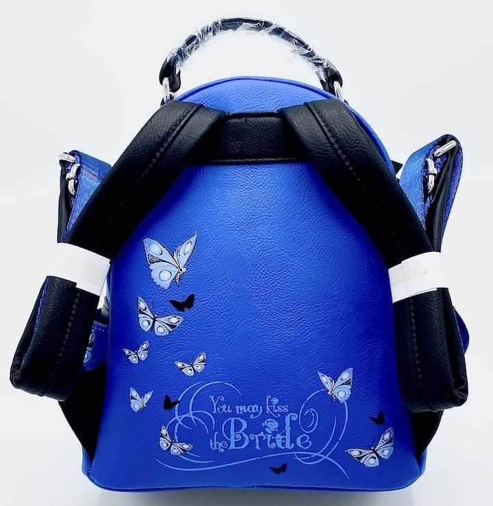 Loungefly Corpse Bride Butterfly Mini Backpack Blue Valentine GITD Bag Back