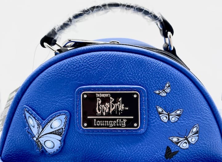 Loungefly Corpse Bride Butterfly Mini Backpack Blue Valentine GITD Bag Enamel Logo