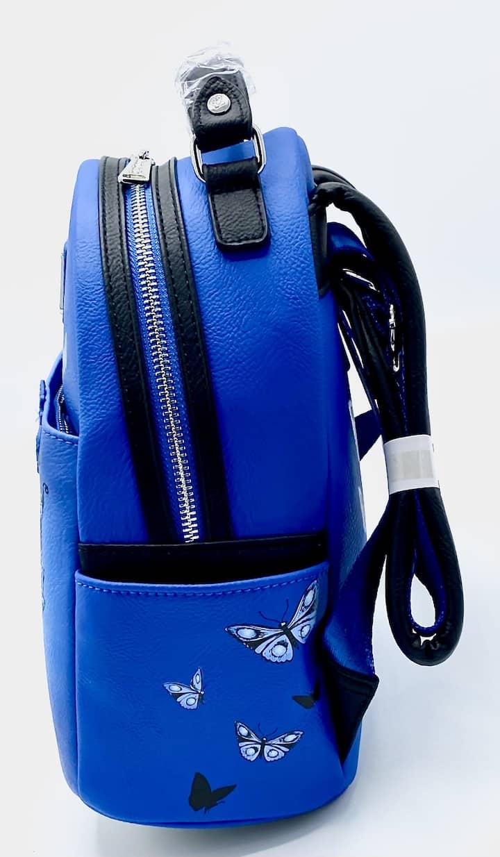 Loungefly Corpse Bride Butterfly Mini Backpack Blue Valentine GITD Bag Left Side
