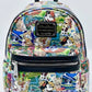 Loungefly Disney Parks Collage Mini Backpack Walt Disney World Bag Front Full View