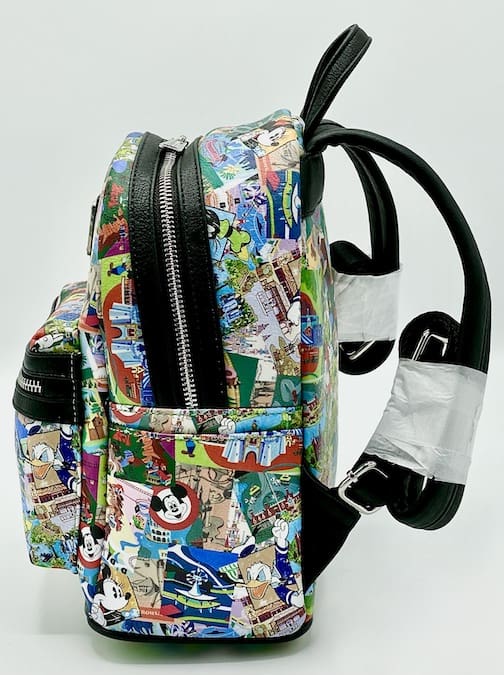 Loungefly Disney Parks Collage Mini Backpack Walt Disney World Bag Left Side