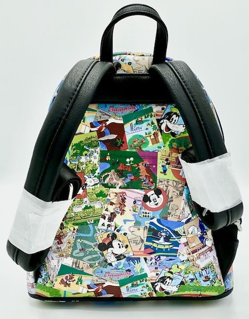 Loungefly Disney Parks Collage Mini Backpack Walt Disney World Bag Straps