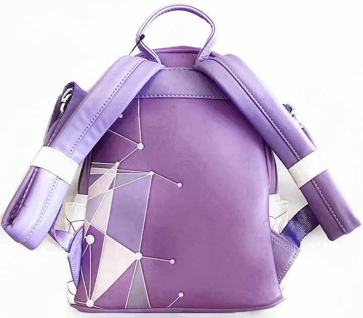 Loungefly Disney Parks Purple Wall Mini Backpack Instagram Bag Back