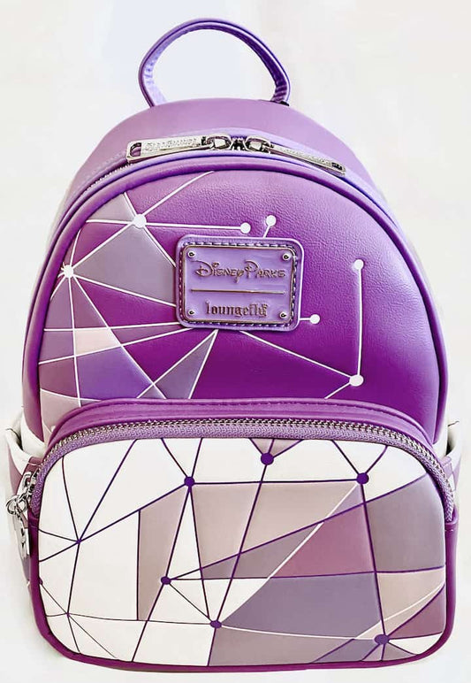 Loungefly Disney Parks Purple Wall Mini Backpack Instagram Bag Front