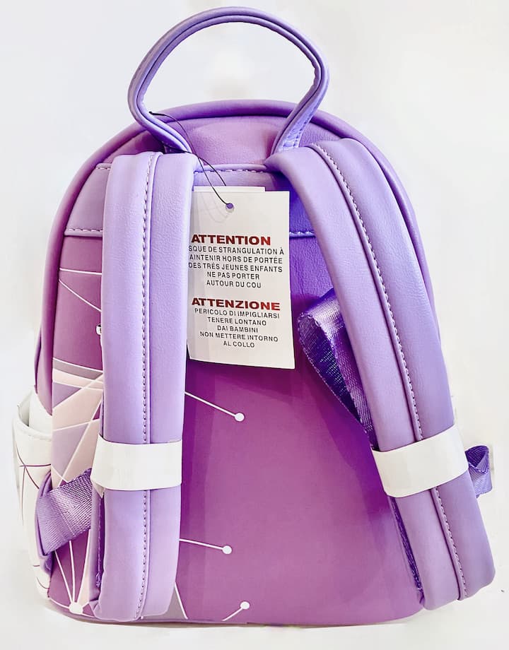 Loungefly Disney Parks Purple Wall Mini Backpack Instagram Bag Straps