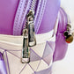 Loungefly Disney Parks Purple Wall Mini Backpack Instagram Bag Zips