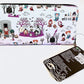 Loungefly Hocus Pocus Scenes Wallet Cemetery Graveyard AOP Chibi Purse Back