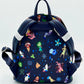 Loungefly Inside Out Mini Backpack Disney Parks Pixar AOP Bag Back