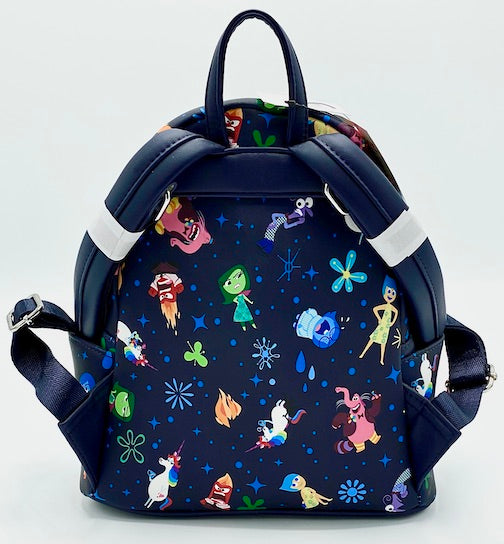 Loungefly Inside Out Mini Backpack Disney Parks Pixar AOP Bag Back