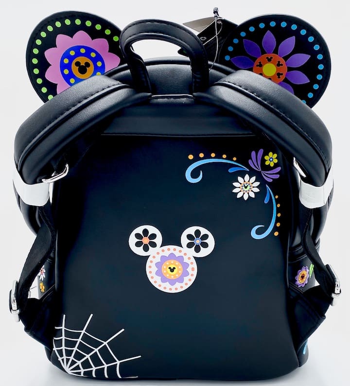 Loungefly Minnie Mouse Sugar Skull Cosplay Mini Backpack Disney Bag Dia De Los Muertos Back