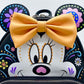 Loungefly Minnie Mouse Sugar Skull Cosplay Mini Backpack Disney Bag Dia De Los Muertos Face Applique