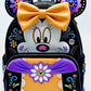 Loungefly Minnie Mouse Sugar Skull Cosplay Mini Backpack Disney Bag Dia De Los Muertos Front