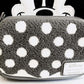 Loungefly Minnie Mouse Vintage Mini Backpack Black White Polka Dots Bag Front Pocket