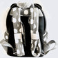 Loungefly Minnie Mouse Vintage Mini Backpack Black White Polka Dots Bag Straps