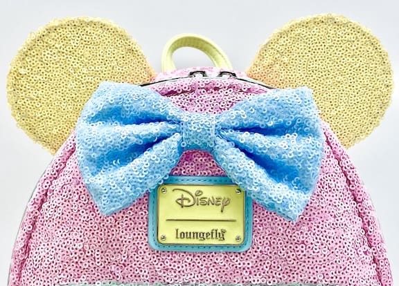 Loungefly Pastel Sequin Mini Backpack Disney Minnie Mouse Bag