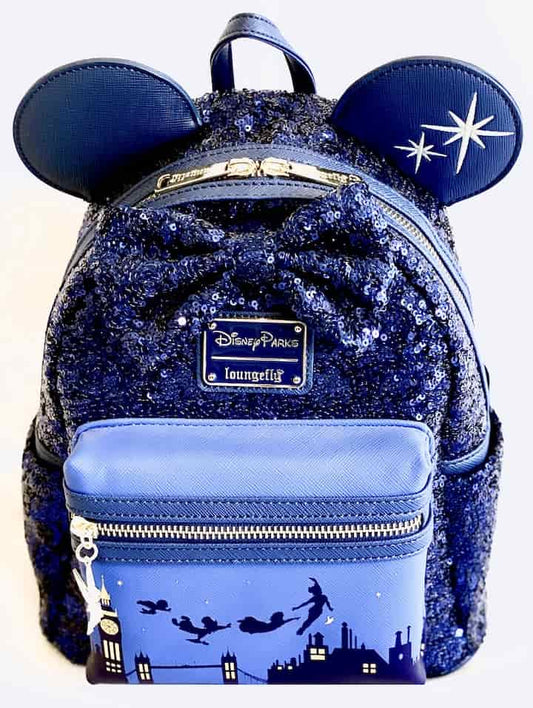 Loungefly Peter Pan MMMA Mini Backpack Minnie Mouse Main Attraction New With Tags Front