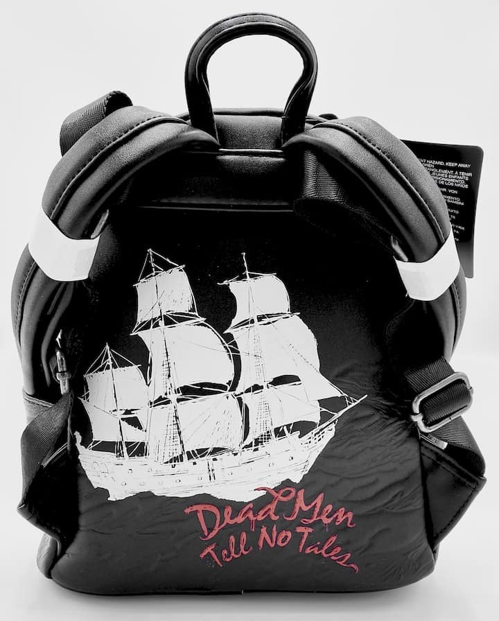 Loungefly Pirates of the Caribbean Mini Backpack Disney POTC Bag Back