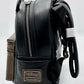 Loungefly Pirates of the Caribbean Mini Backpack Disney POTC Bag Left Side With Enamel Logo