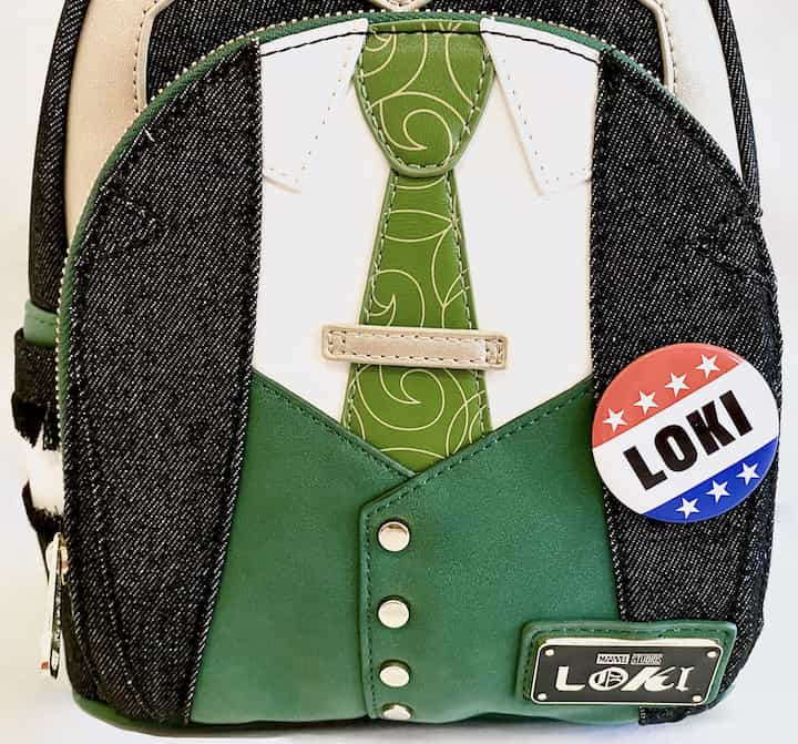 Loungefly President Loki Mini Backpack NYCC 2021 Disney Marvel Bag Front Pocket