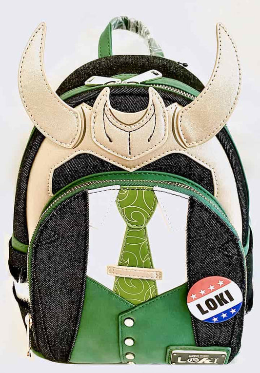 Loungefly President Loki Mini Backpack NYCC 2021 Disney Marvel Bag Front