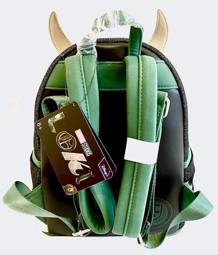Loungefly President Loki Mini Backpack NYCC 2021 Disney Marvel Bag Straps