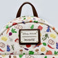Loungefly Ratatouille AOP Mini Backpack Disney Pixar Vegetables Bag Front Enamel Logo