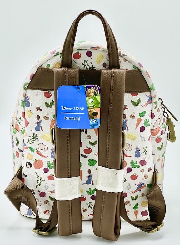 Loungefly Ratatouille AOP Mini Backpack Disney Pixar Vegetables Bag Straps