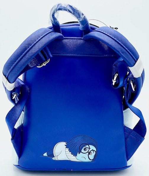 Loungefly Sadness Mini Backpack Disney Pixar Inside Out Cosplay Bag Back