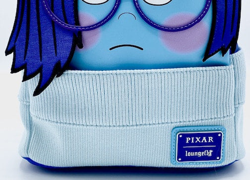 Loungefly Sadness Mini Backpack Disney Pixar Inside Out Cosplay Bag Jumper Front Pocket