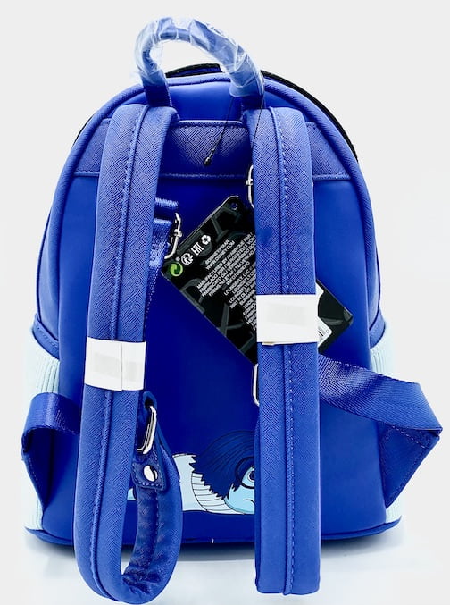 Loungefly Sadness Mini Backpack Disney Pixar Inside Out Cosplay Bag Straps