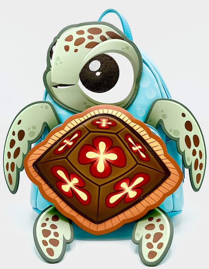 Loungefly Squirt Mini Backpack Disney Finding Nemo SDCC Cosplay Bag Front Full View