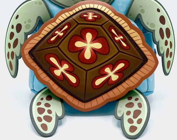 Loungefly Squirt Mini Backpack Disney Finding Nemo SDCC Cosplay Bag Front Shell Applique