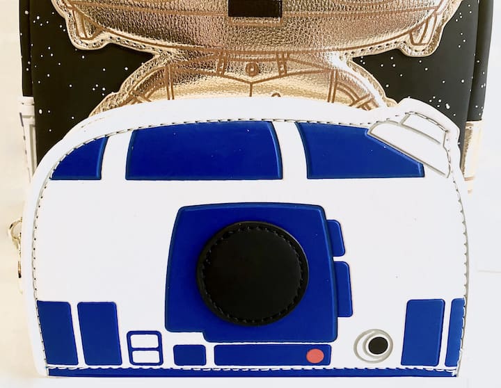 Loungefly Star Wars FunKon Mini Backpack C-3PO C3PO R2-D2 R2D2 Front Pocket