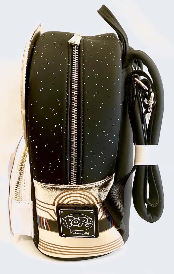 Loungefly Star Wars FunKon Mini Backpack C-3PO C3PO R2-D2 R2D2 Left Side