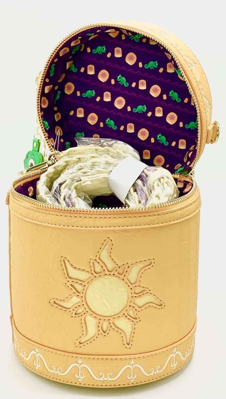 Loungefly Stitch Shoppe Rapunzel Lantern Crossbody Bag Tangled Glow Inside