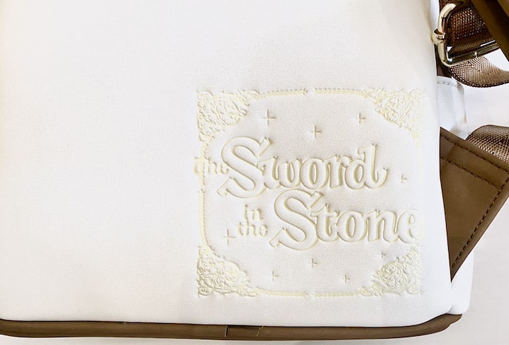 Loungefly Sword in the Stone Mini Backpack Disney Bag Back Close Up